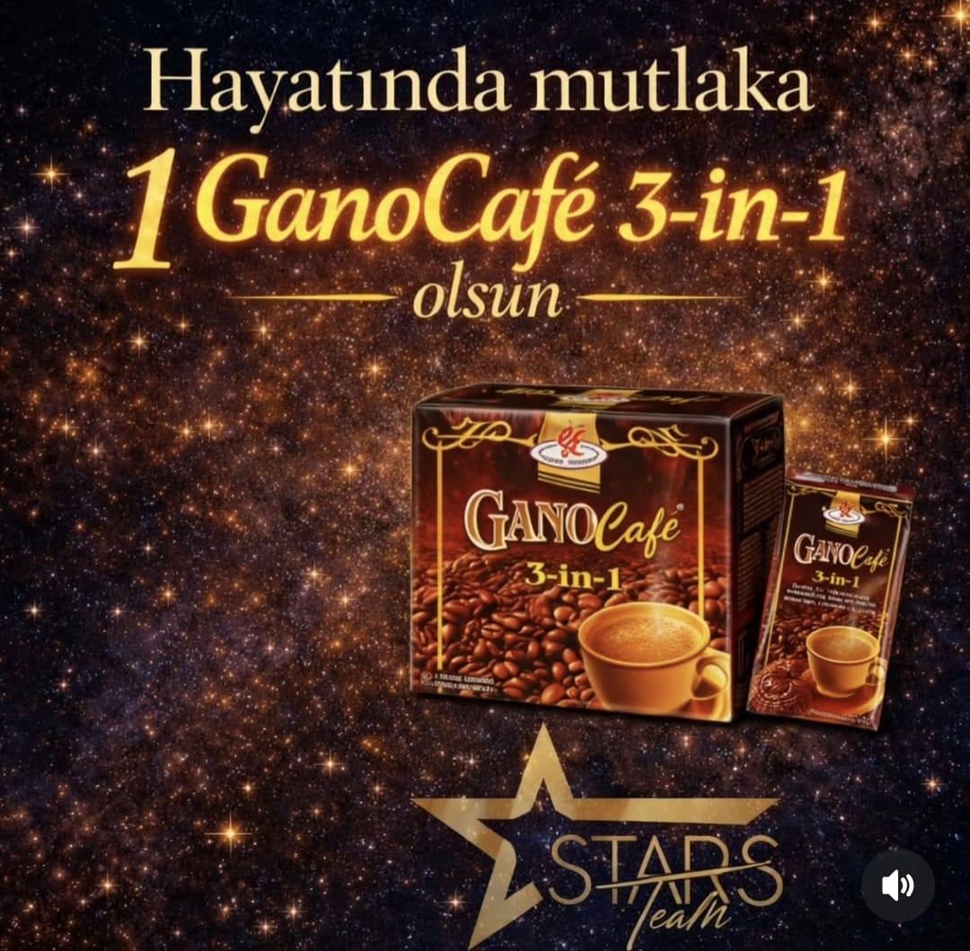 Gano Café 3-in-1 kutu ve stick
